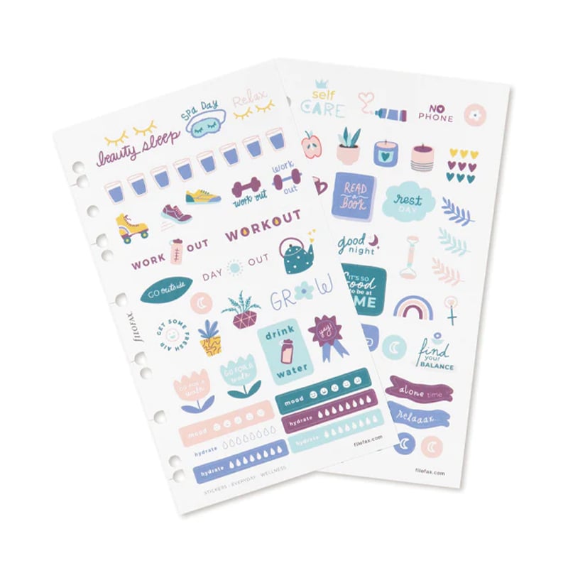 Filofax Stickers Wellness, 6 sheets, 216 pcs