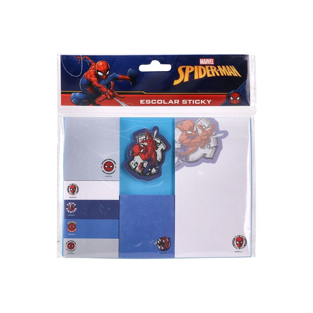 Best Buy Escolar Sticky Notes, Spiderman, 5 Pieces