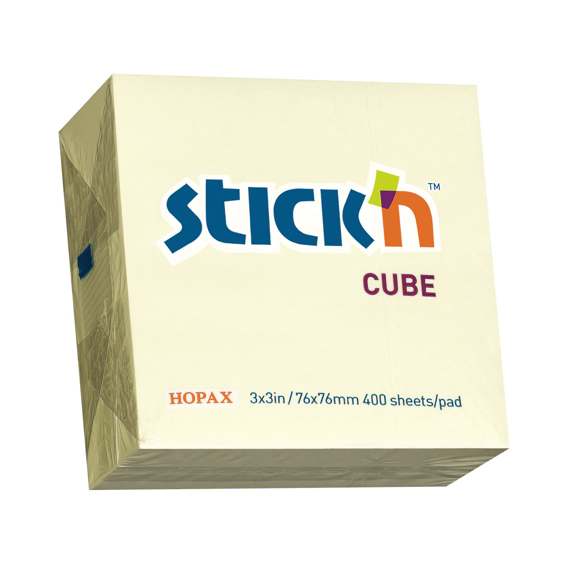 Stick’n Sticky notes, 76 x 76 mm, pastel, yellow, 400 sheets