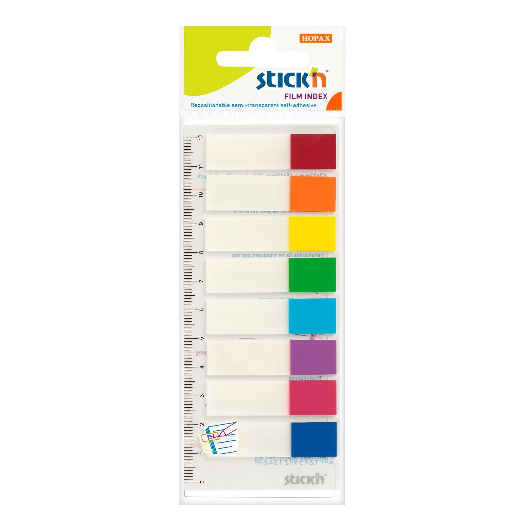 Stick’n Page flags, 45 x 12 mm, 8 colors, 120 sheets