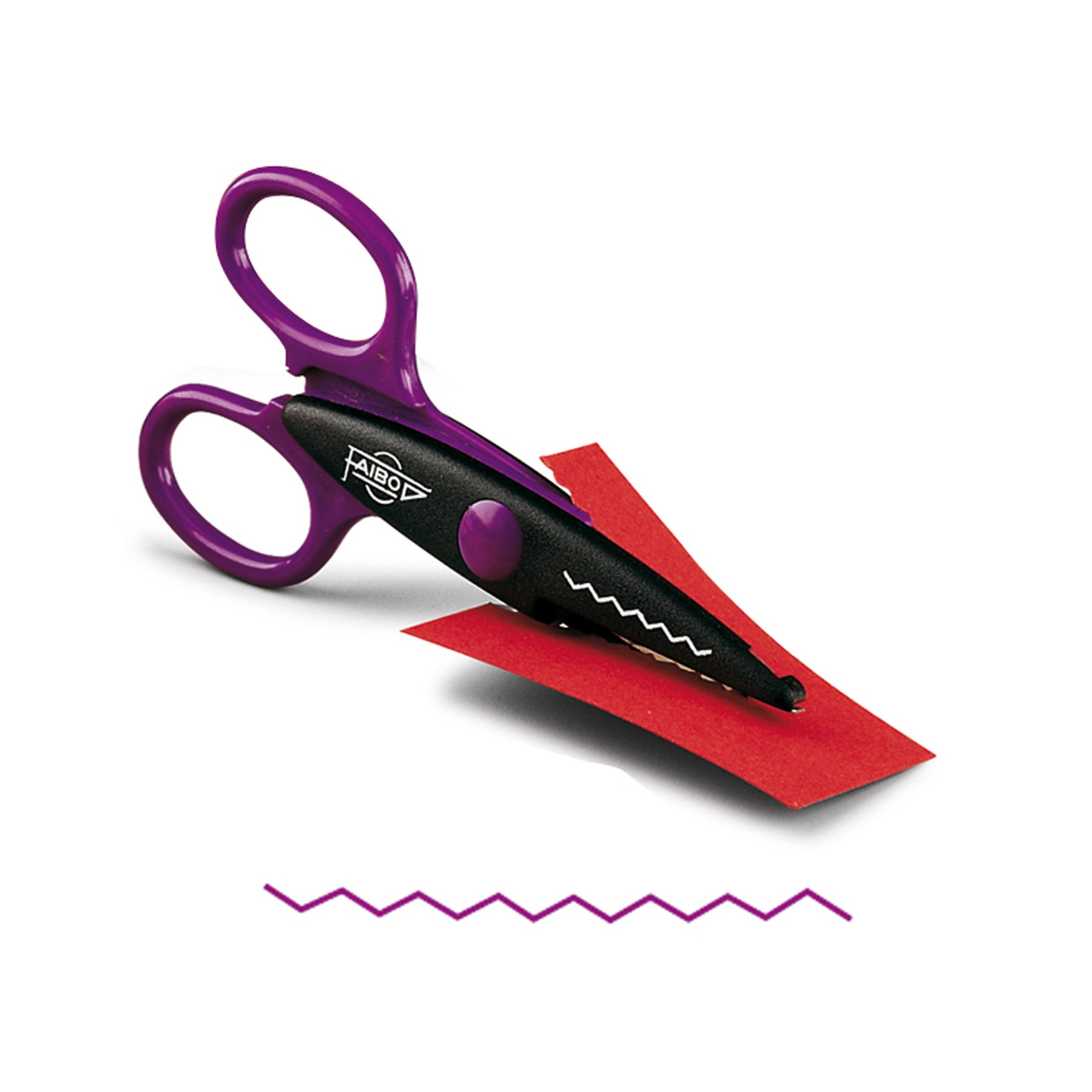 Faibo Scissors, pinking, 13 cm, blister