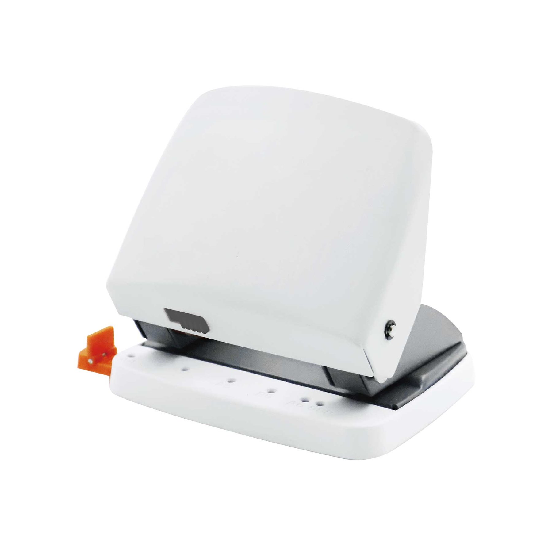 Office 1 Hole Punch Elegant, for 25 Sheets, White-Grey