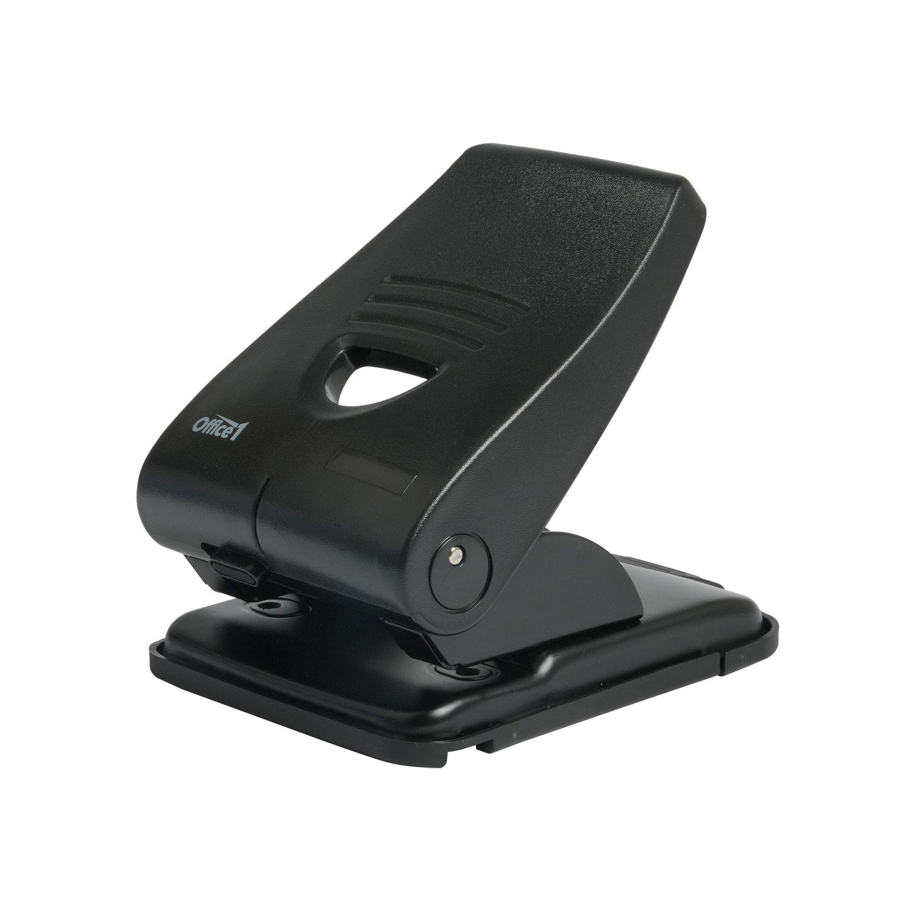 Office 1 Hole punch P45, for 45 sheets, black