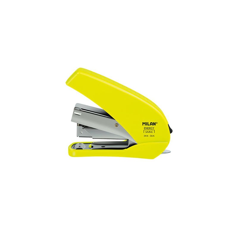 Milan Stapler Acid Compact, 24/6, for 20 sheets, yellow