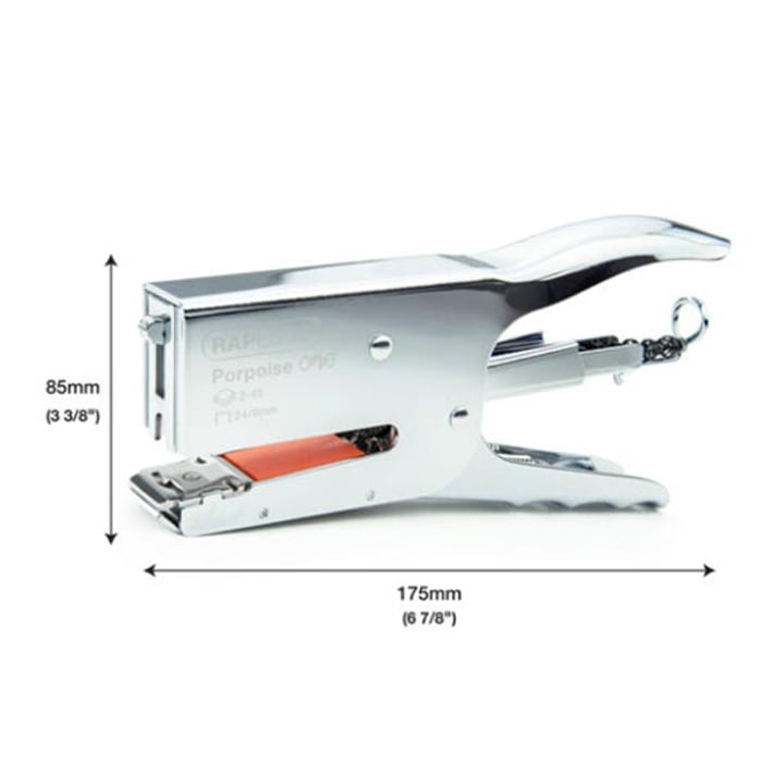 Rapesco Телбод Porpoise One, тип клещи, с включени 1000 телчета 24/8 mm