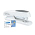 Rapesco Stapler Germ-Savvy Eco Sting Ray, 24/6, for 20 sheets, white