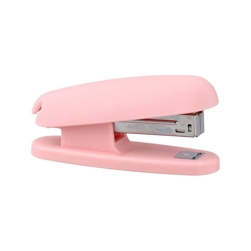 Biro Time Aventurine Stapler, rubberized, pink