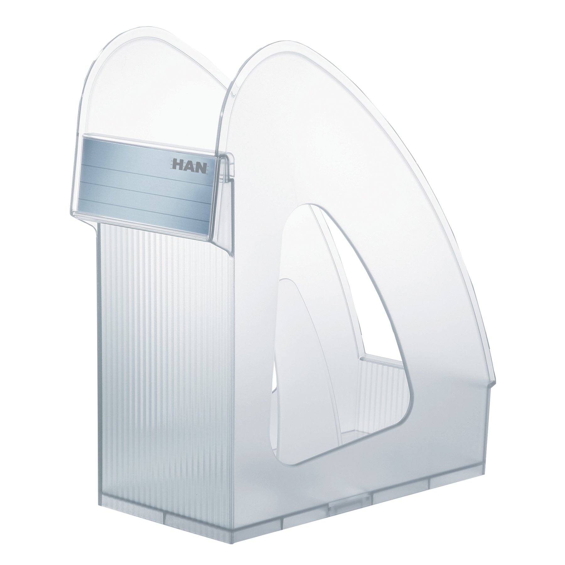 HAN Vertical File Holder Galaxy, double, with divider, transparent