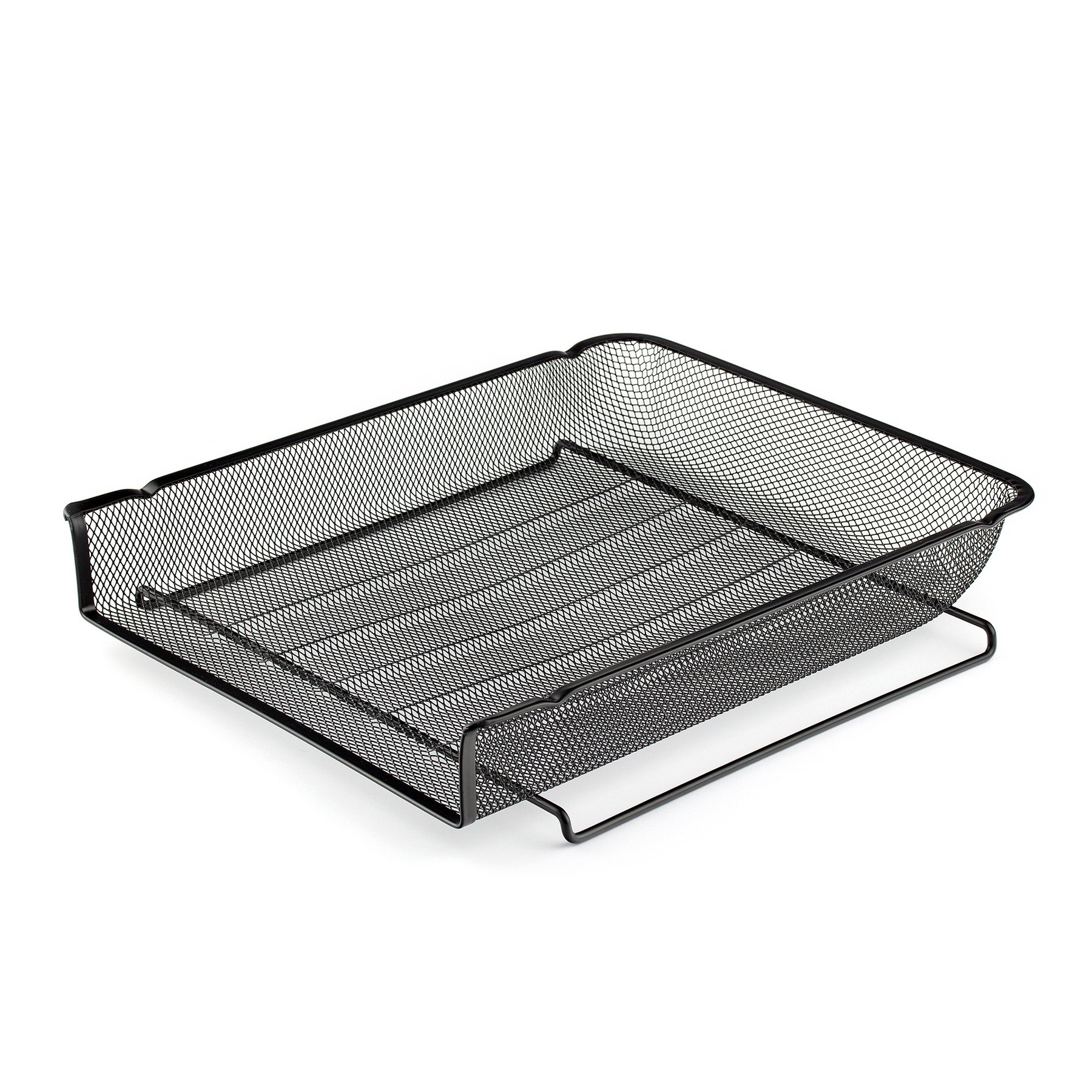 Office 1 Horizontal Tray, mesh, metal, black