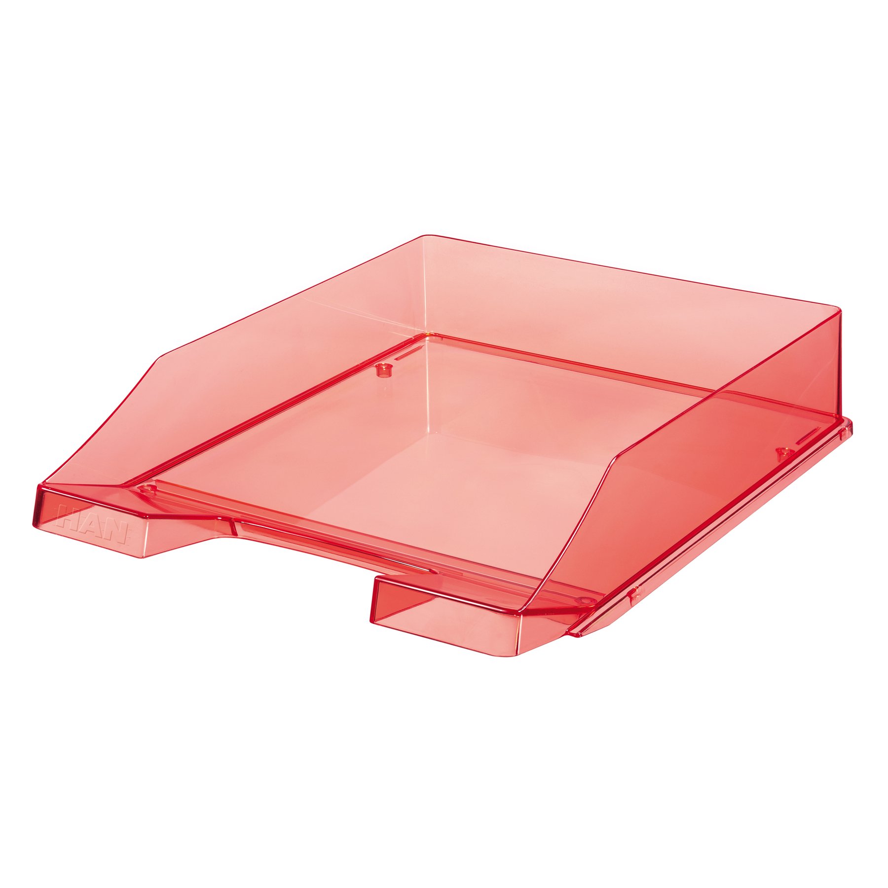 HAN Horizontal stand Transparent, clear, red