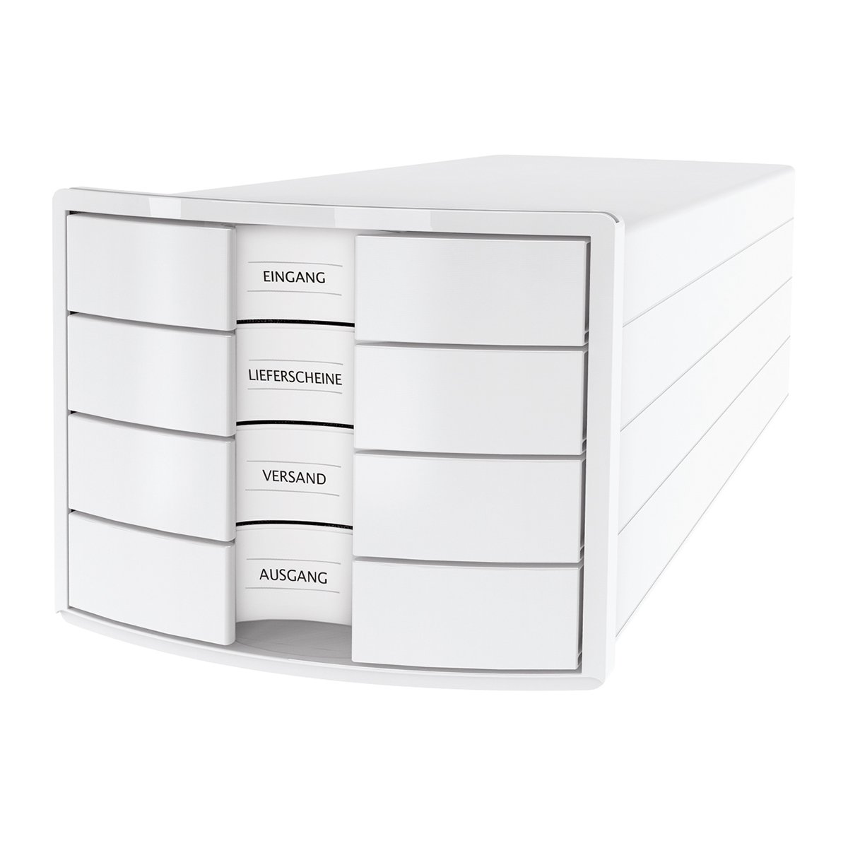 HAN Document Box Impuls, with 4 drawers, white