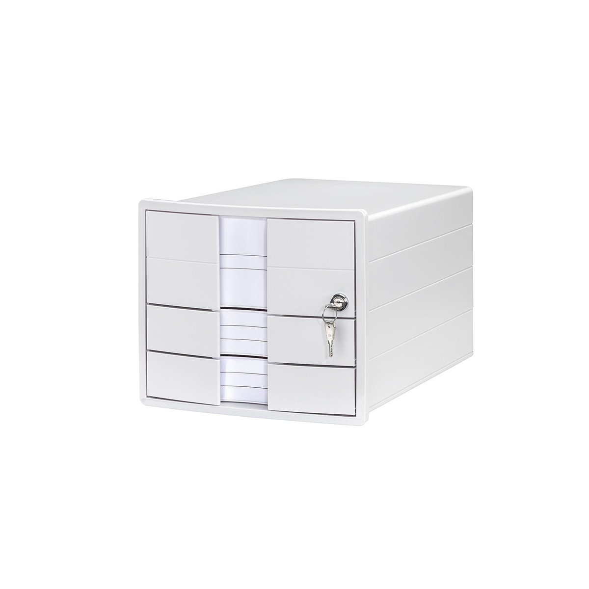 HAN Box Impuls, with 3 drawers and lock, white