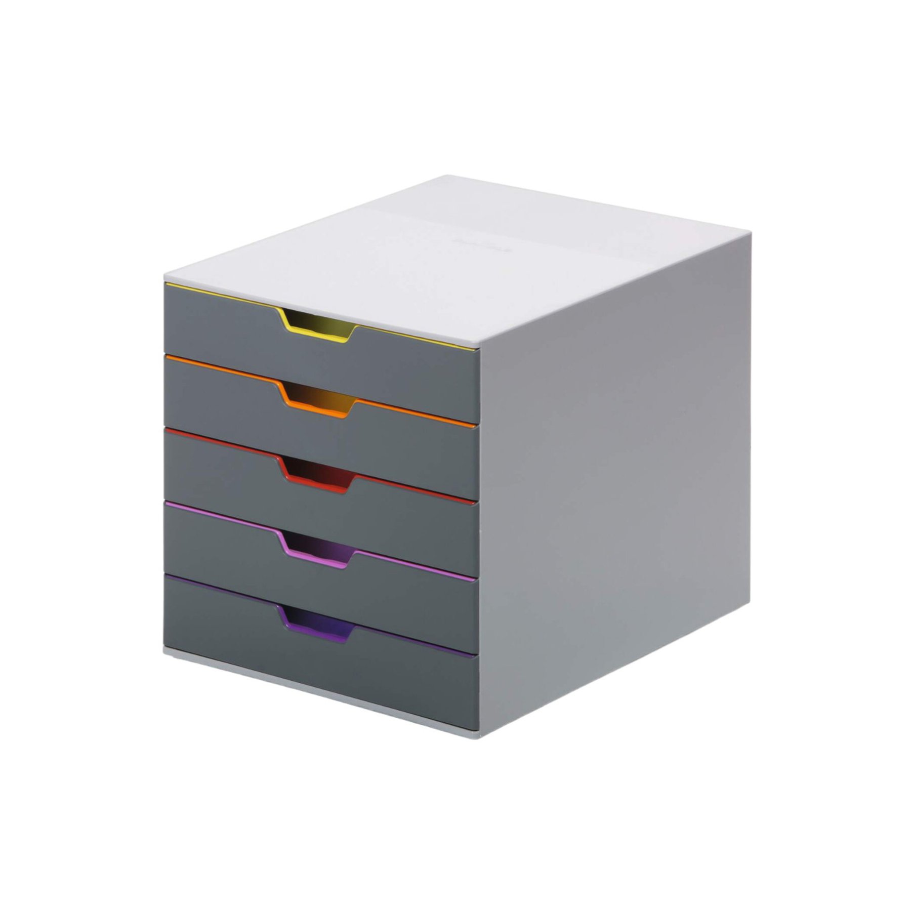 Durable Document Box Varicolor, 5 Drawers, Grey