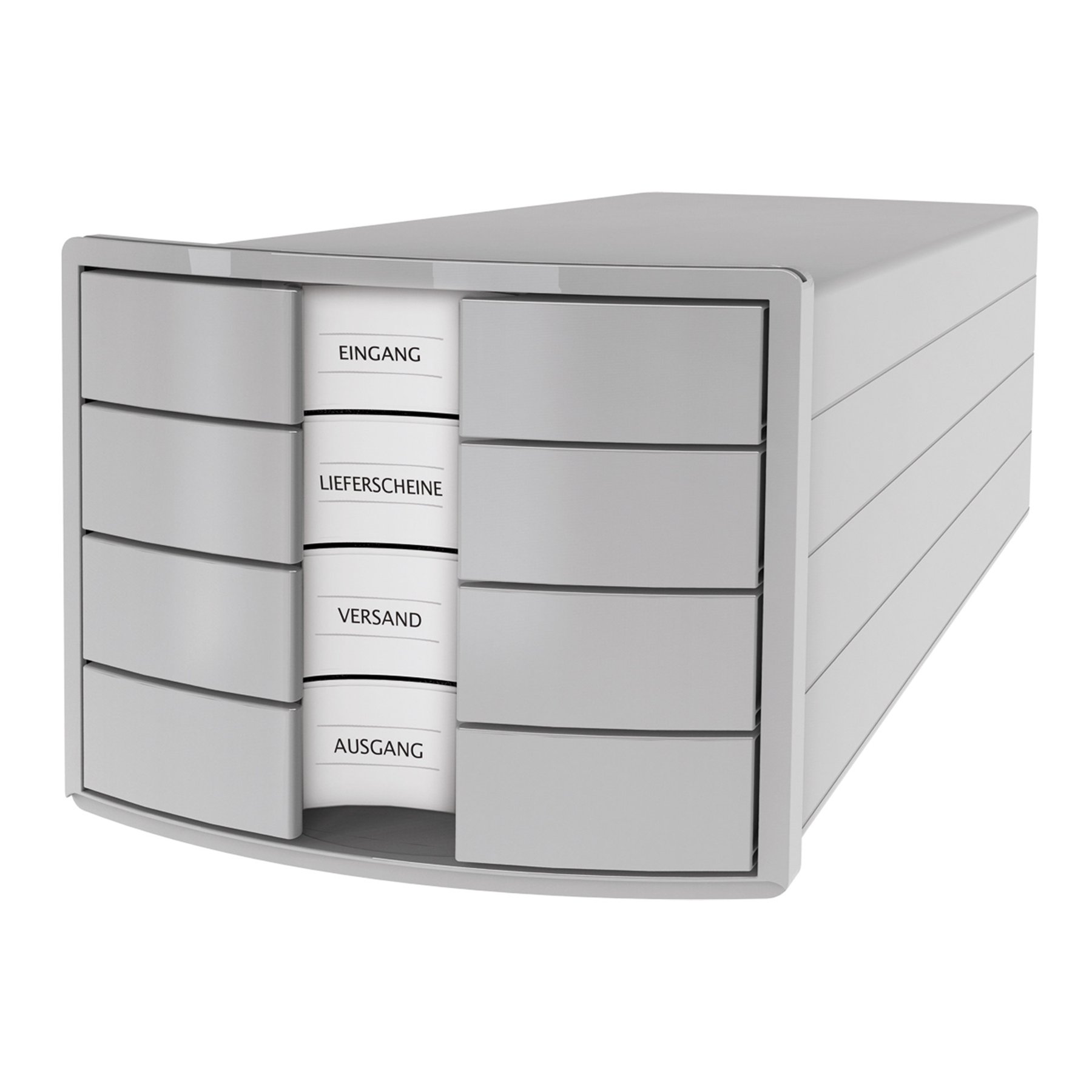 HAN Document Box Impuls, with 4 drawers, gray
