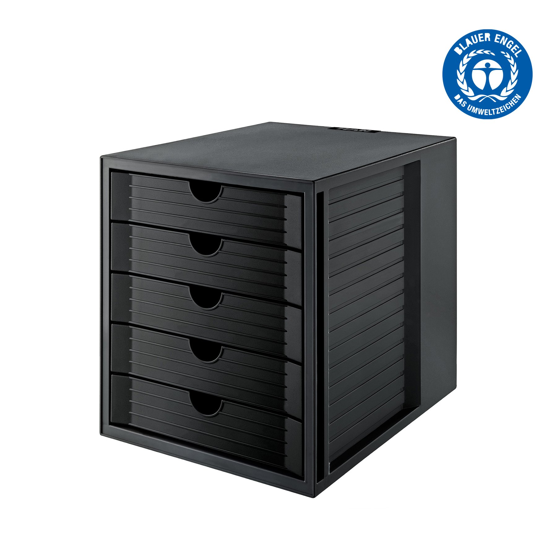 HAN Document Box Karma, tall, with 5 drawers, black
