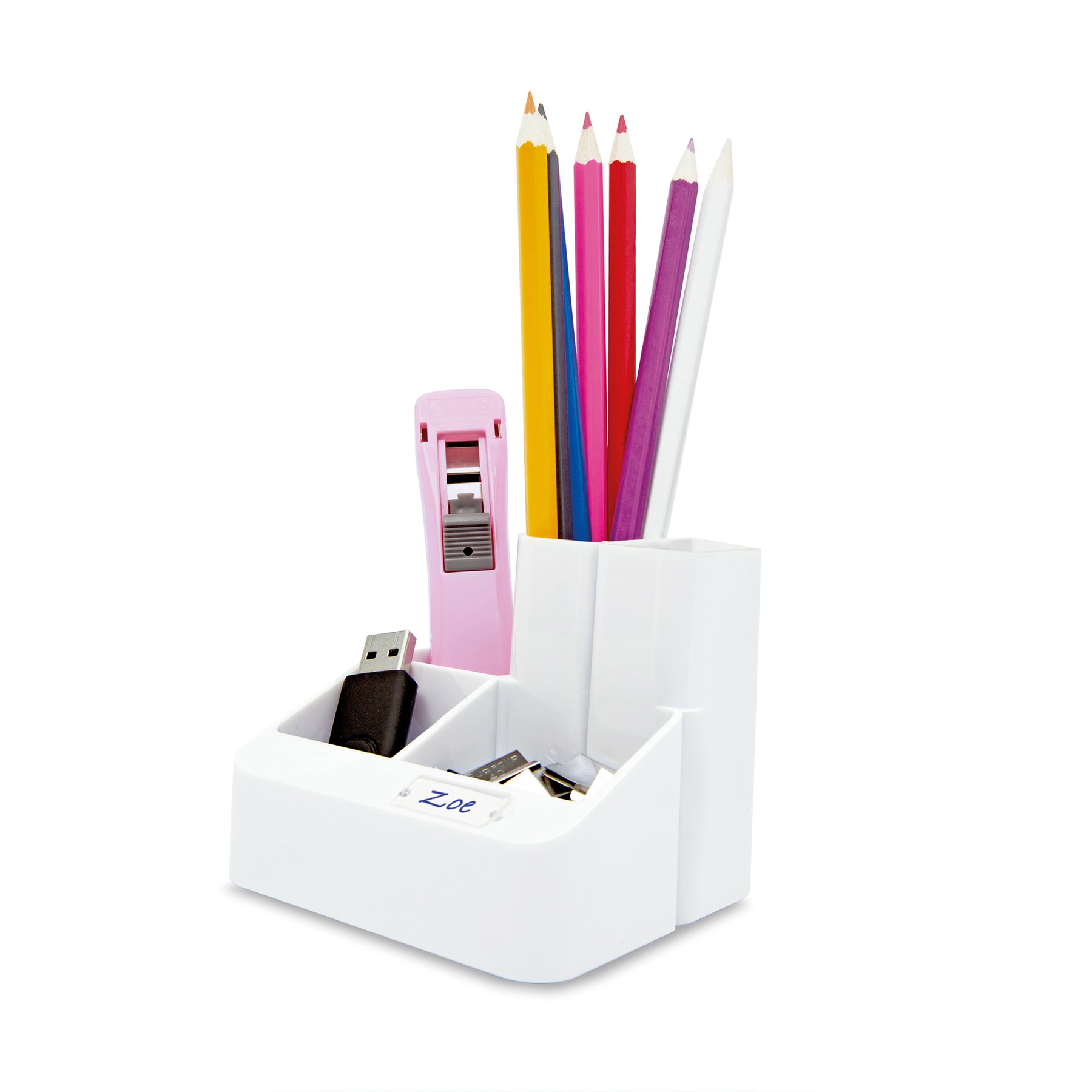 Rapesco Desk organizer Tidy, with 5 compartments, white