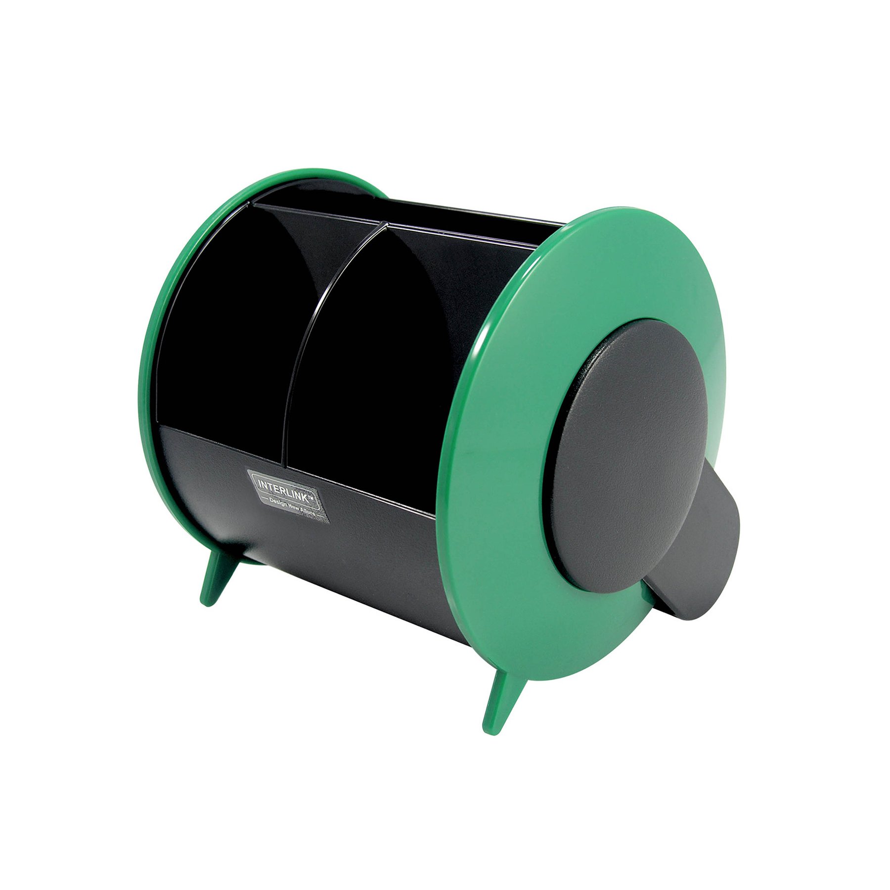 O-Life Desk organizer S-898, empty, black-green