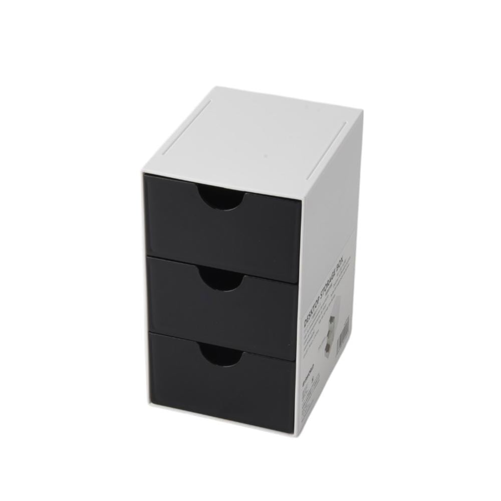 Sworld Desk Organizer, with 3 drawers, black
