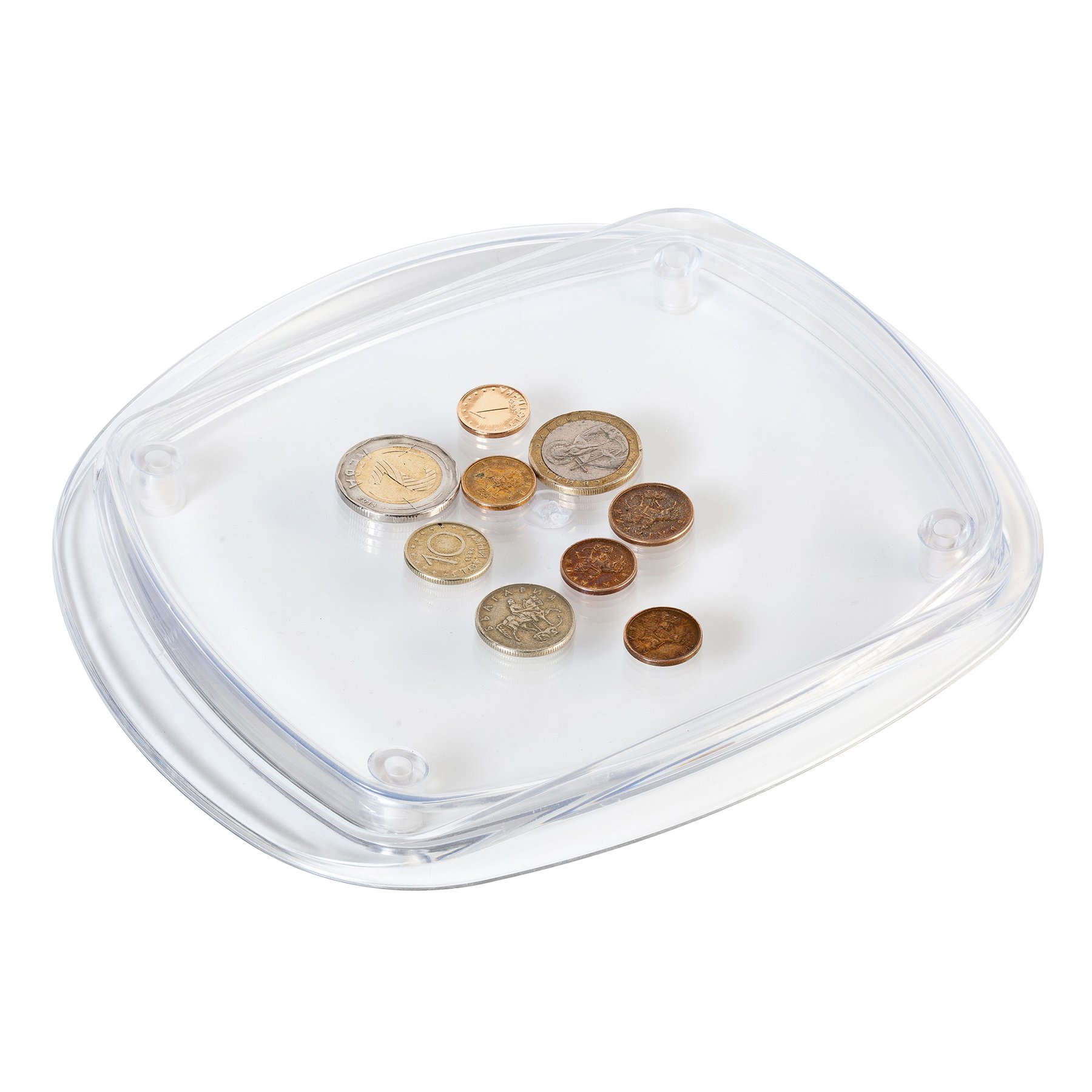 Change tray, transparent