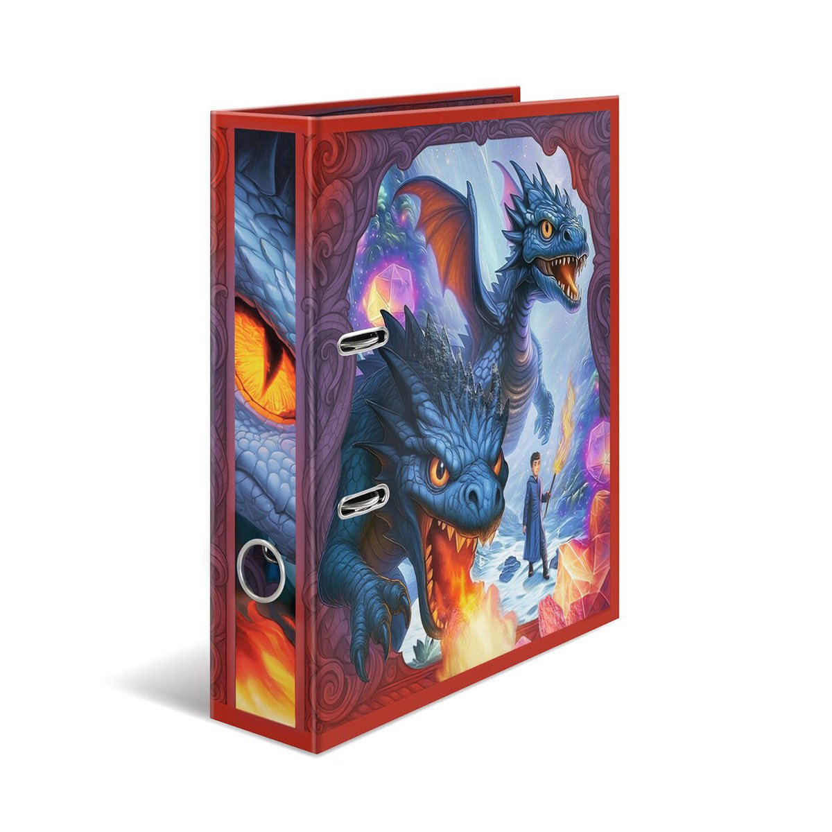 Herma Binder, cardboard, 7 cm, dragon