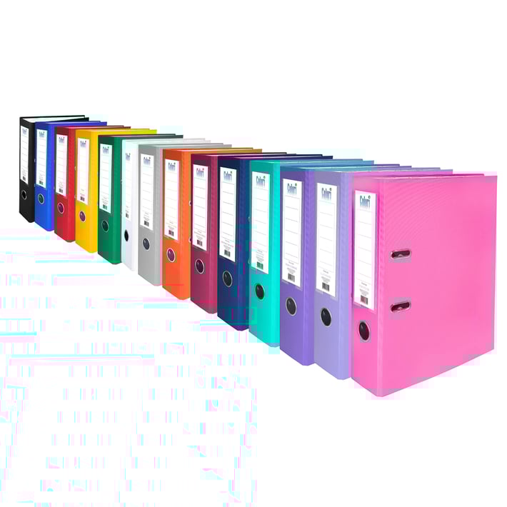Colori Binder, 8 cm, PP, without metal edge, burgundy