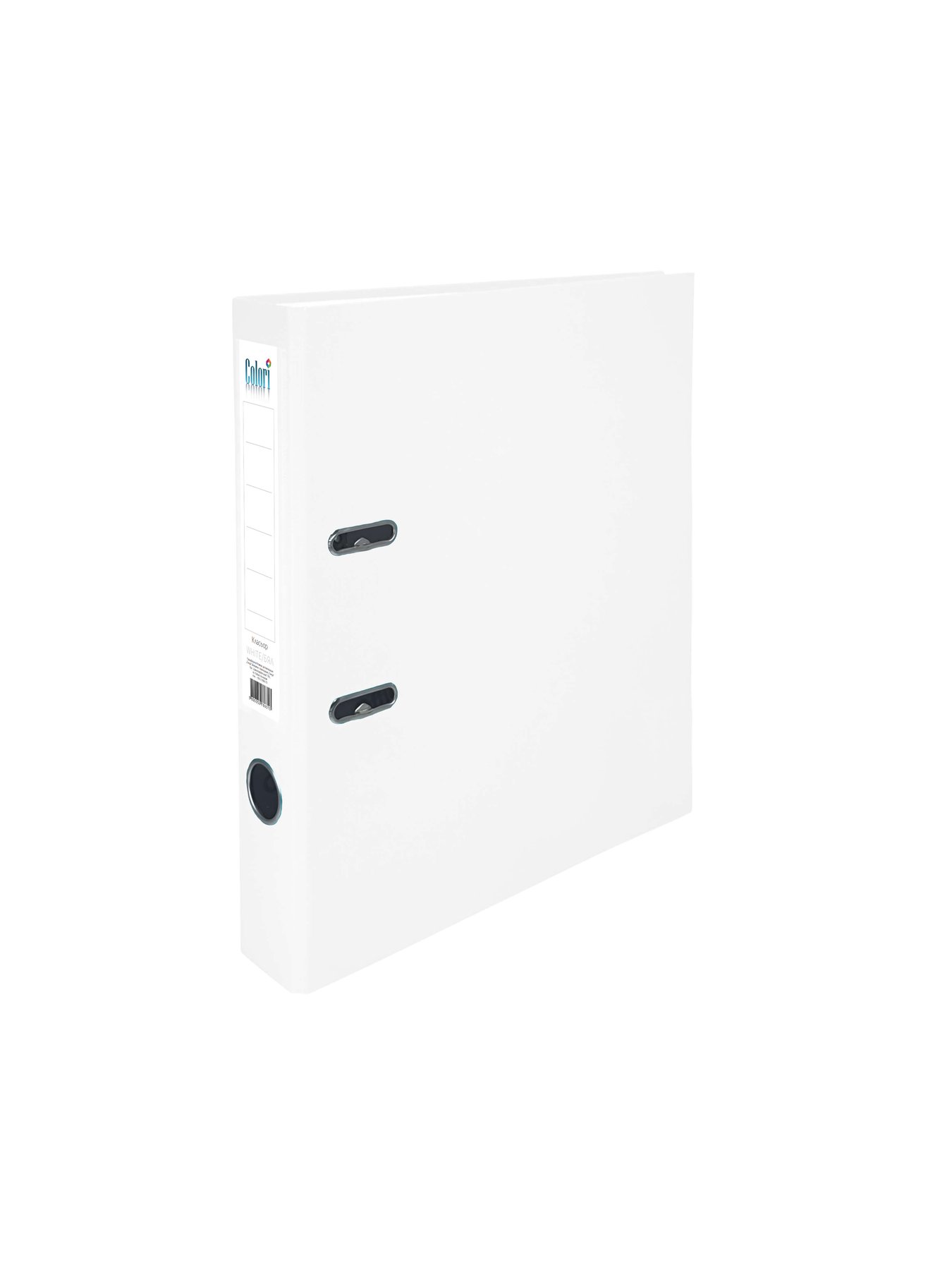 Colori Binder, 5 cm, PP, without metal edge, white