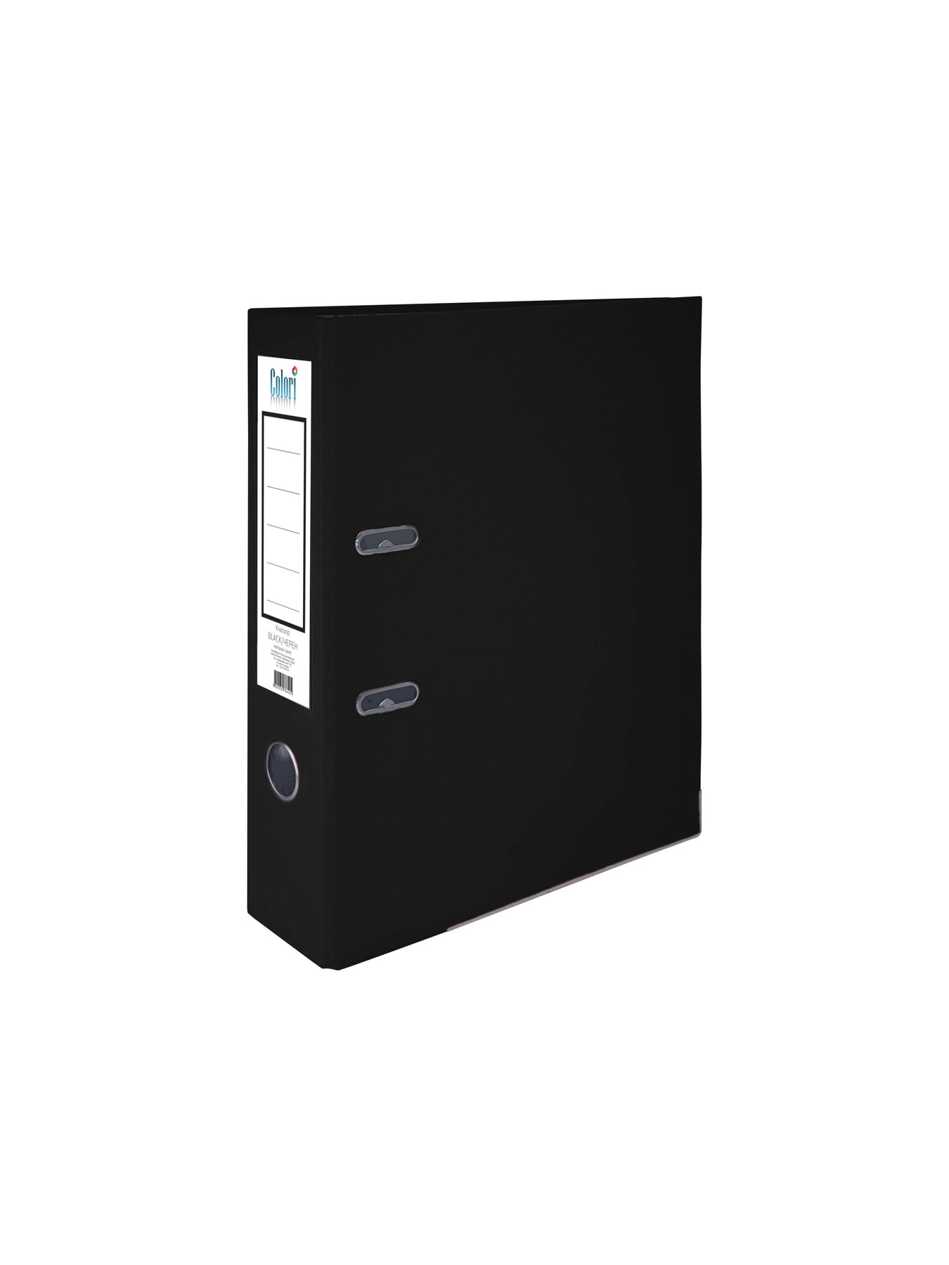 Colori Binder, 8 cm, PP, with metal edge, black