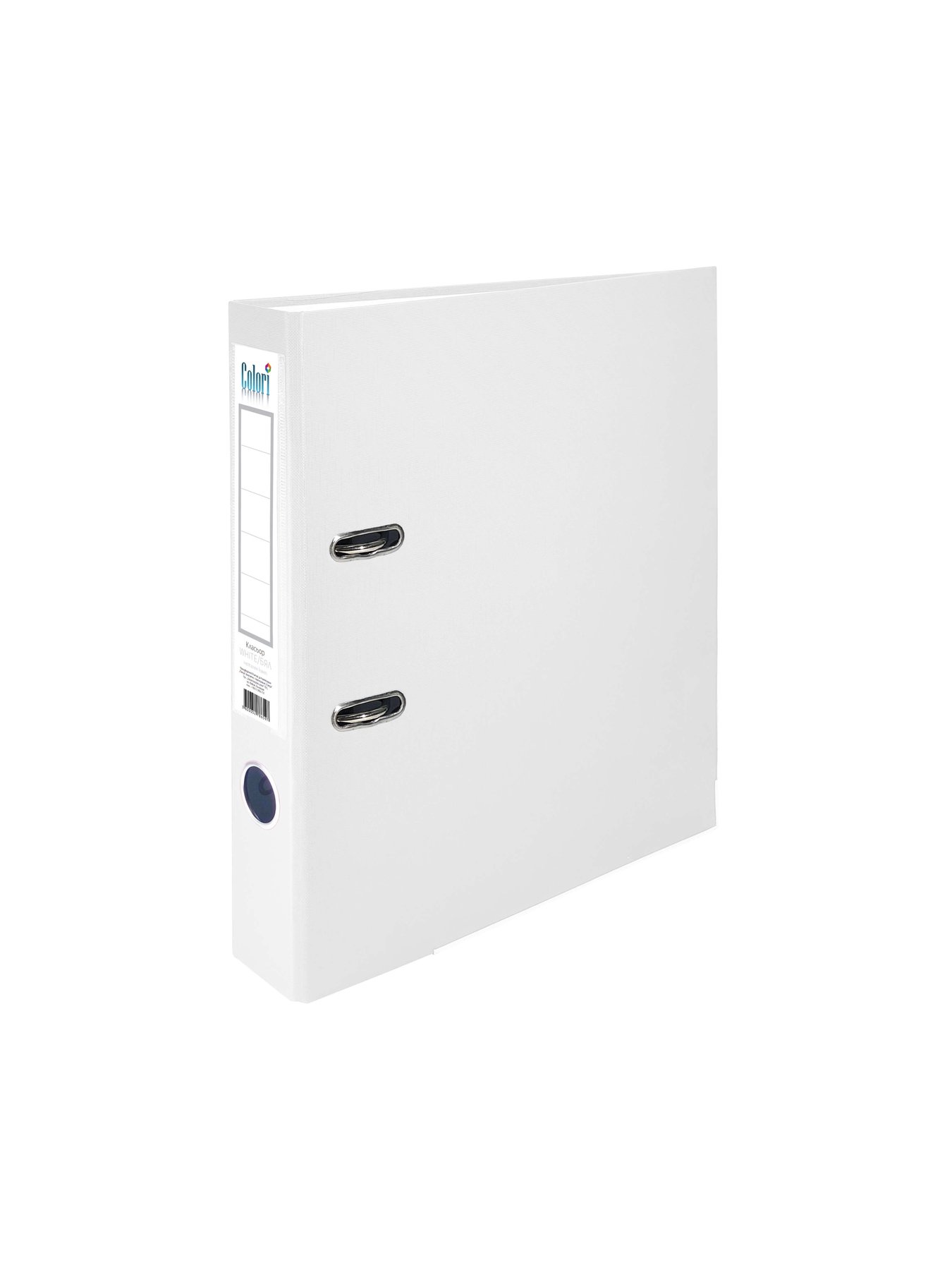 Colori Binder, 5 cm, PP, with metal edge, white