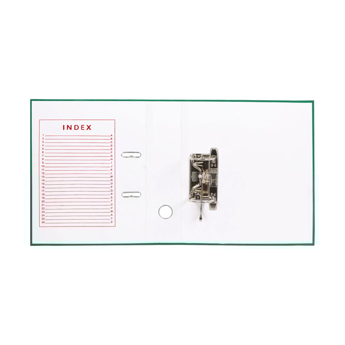 Top Office Класьор, 8 cm, PP, с метален кант, зелен