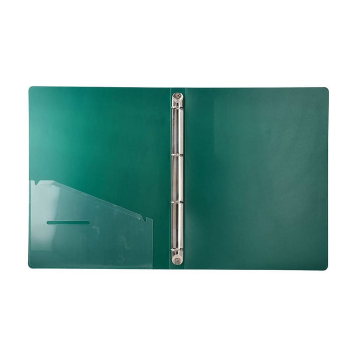 Папка Biro Time Fisk, А4, с 4 ринга, 20 mm, зелена