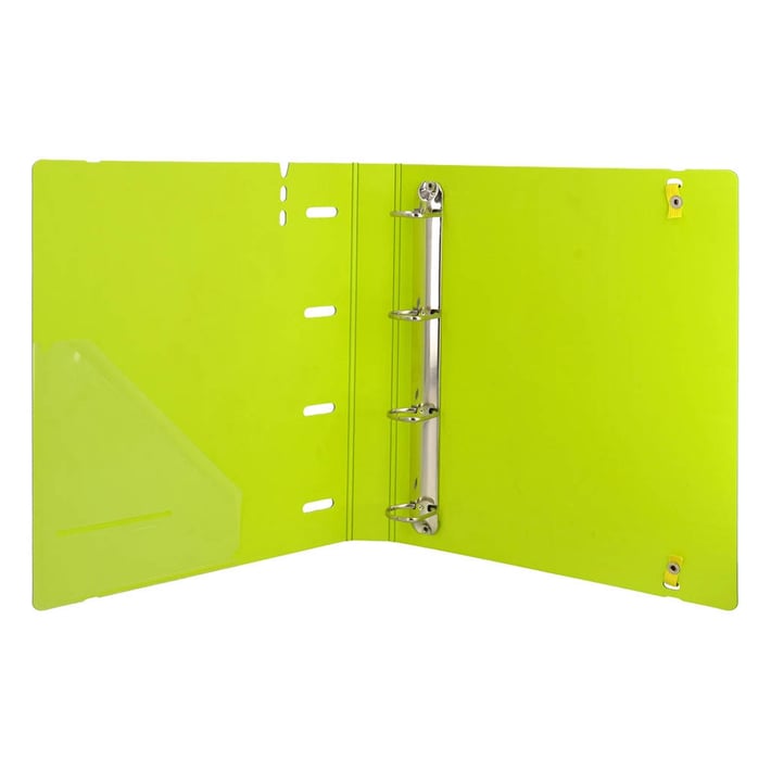 Папка Biro Time Vermont, А4, с 4 ринга и ластик, синя