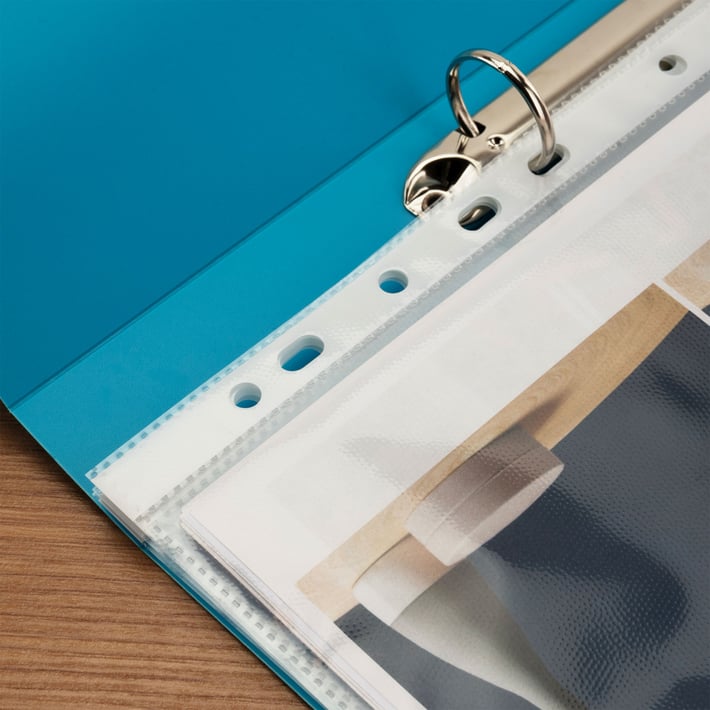 Rapesco Eco GRS Document Sleeve Folder, A4, 60 Micron, Crystal, 100 Pieces
