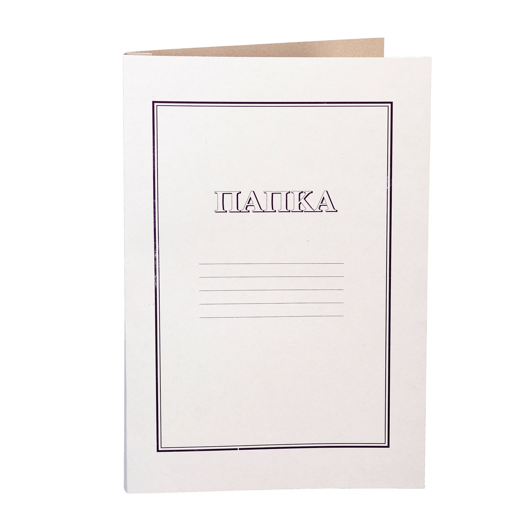 Eco Folder, cardboard, with fastener, 250 g/m2, white, 50 pieces