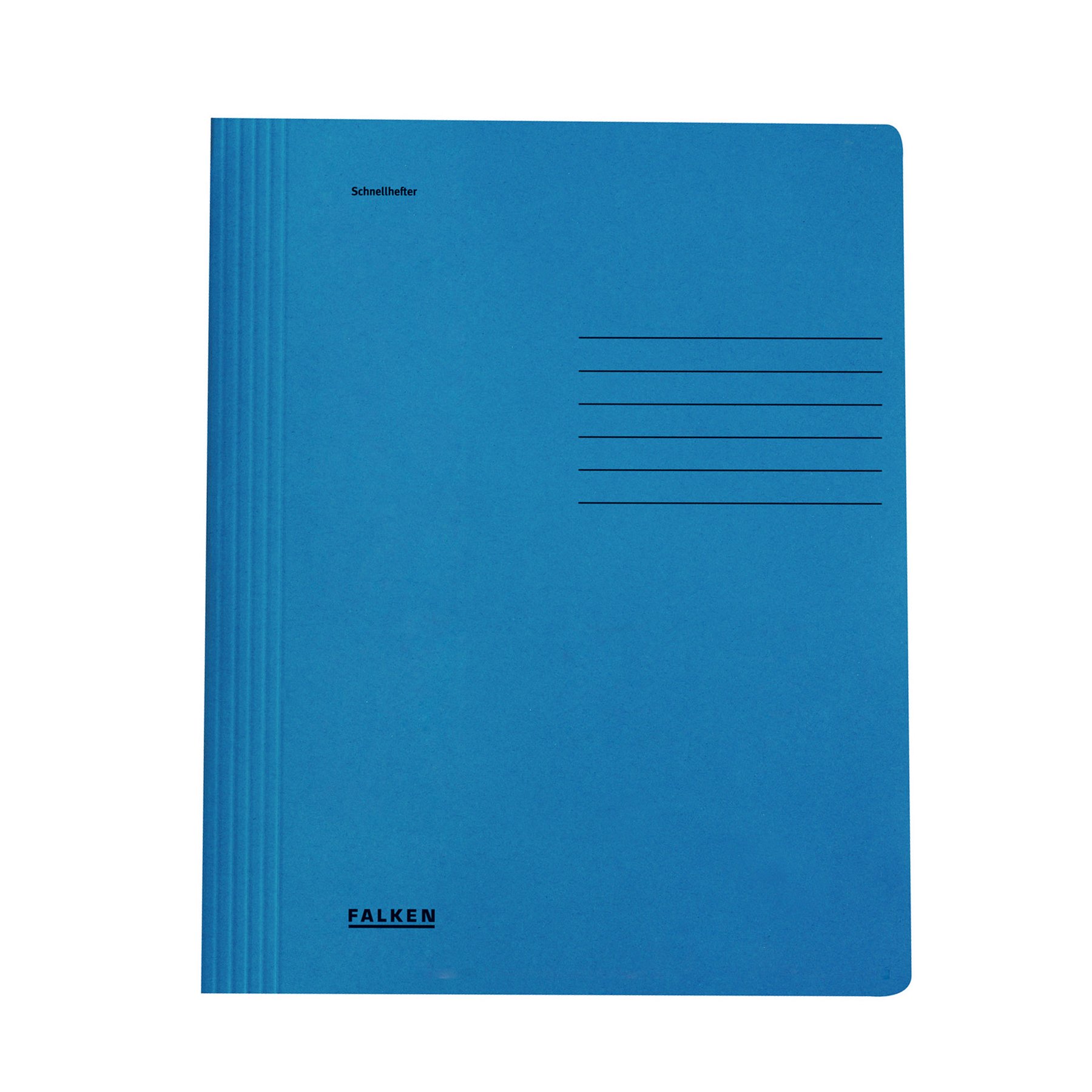 Falken Folder, cardboard, with fastener, blue