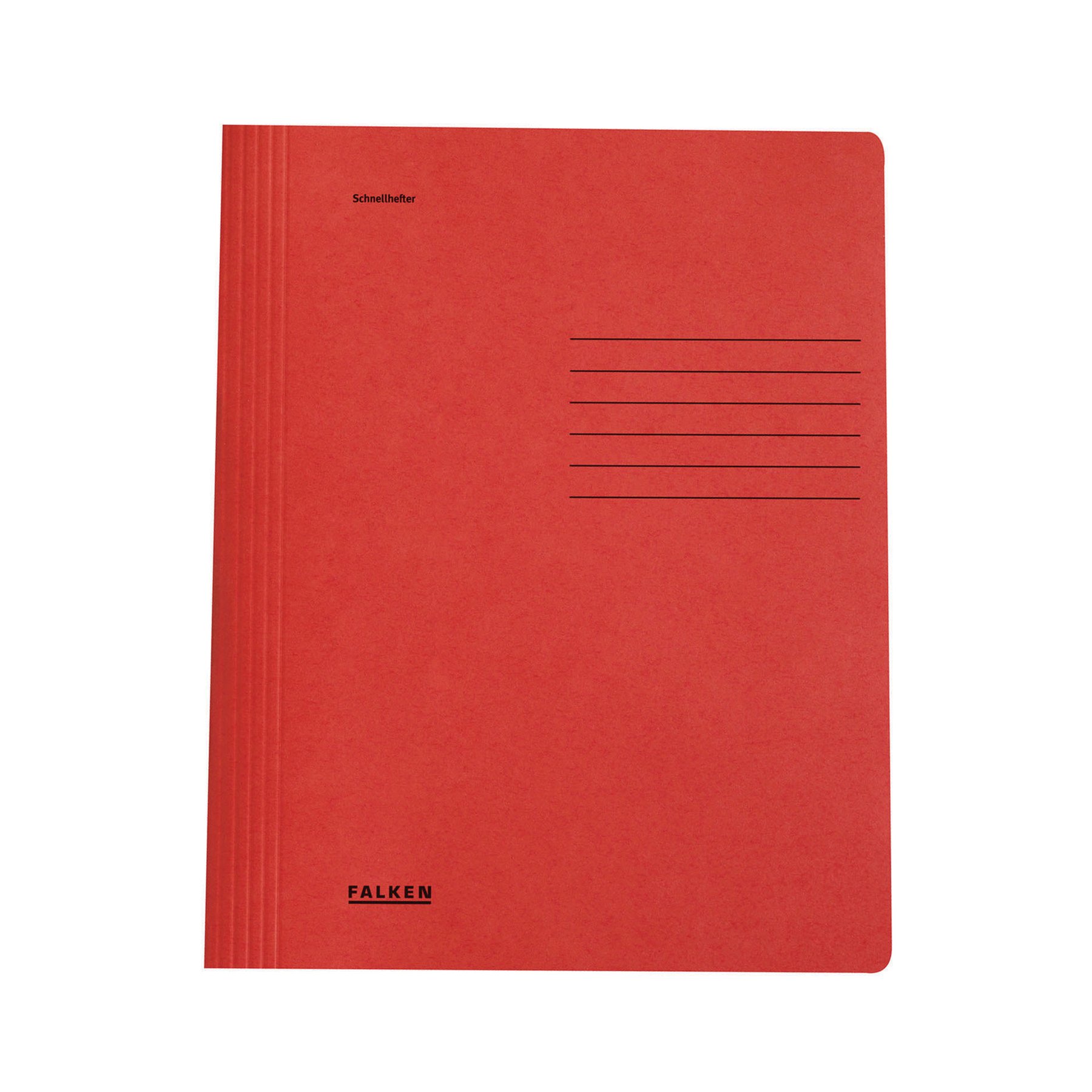 Falken Folder, cardboard, with clip, red