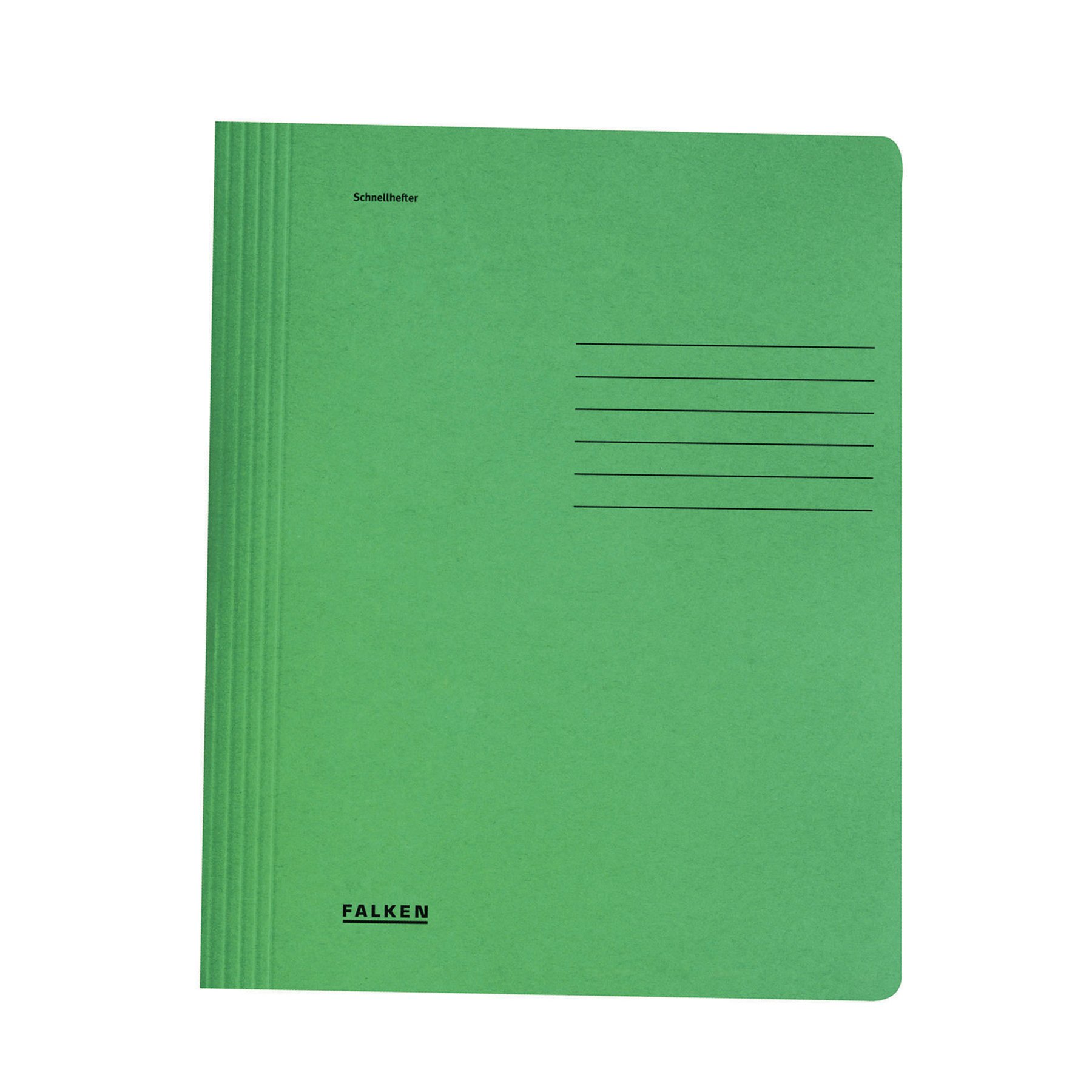 Falken Folder, cardboard, with fastener, dark green
