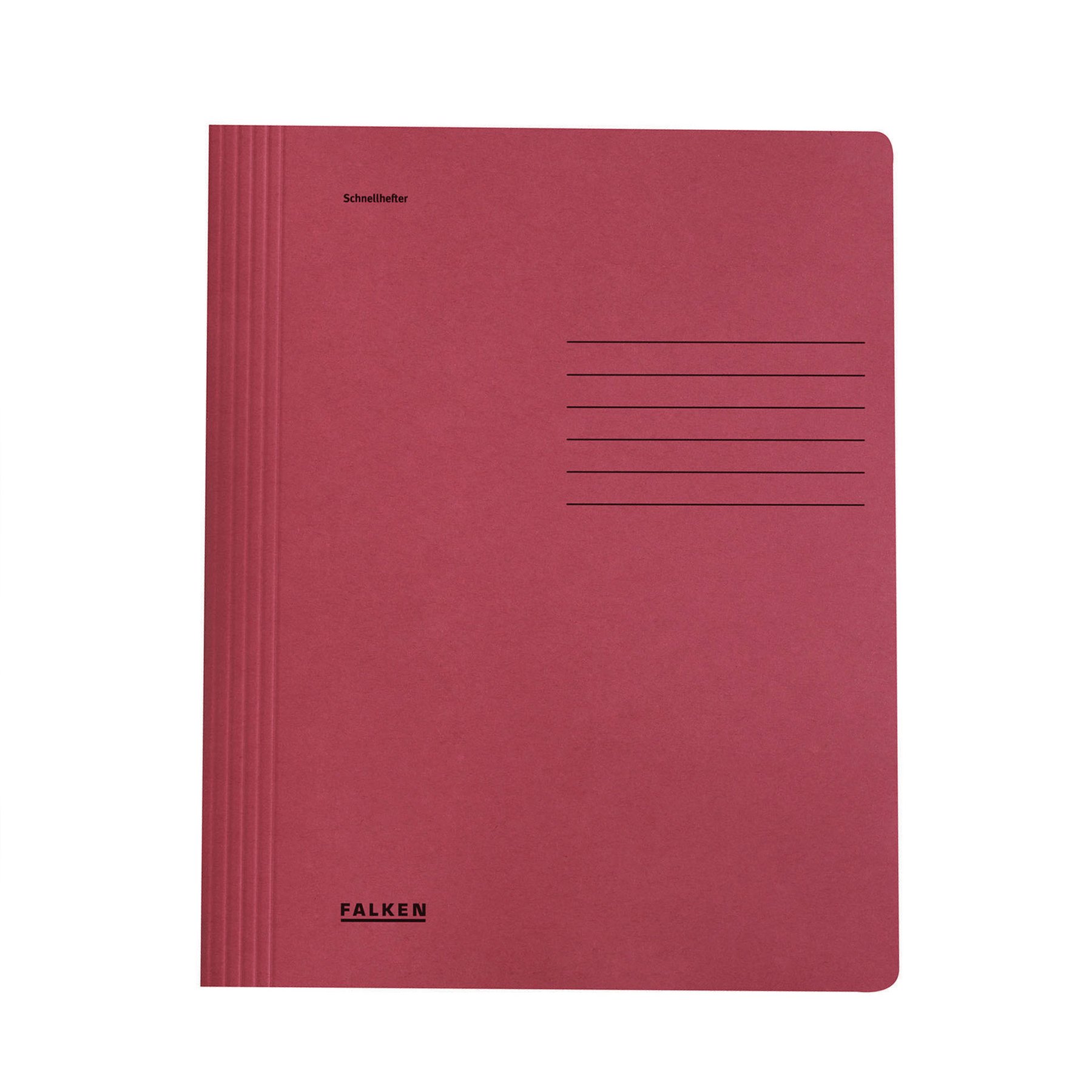 Falken Folder, cardboard, with fastener, burgundy