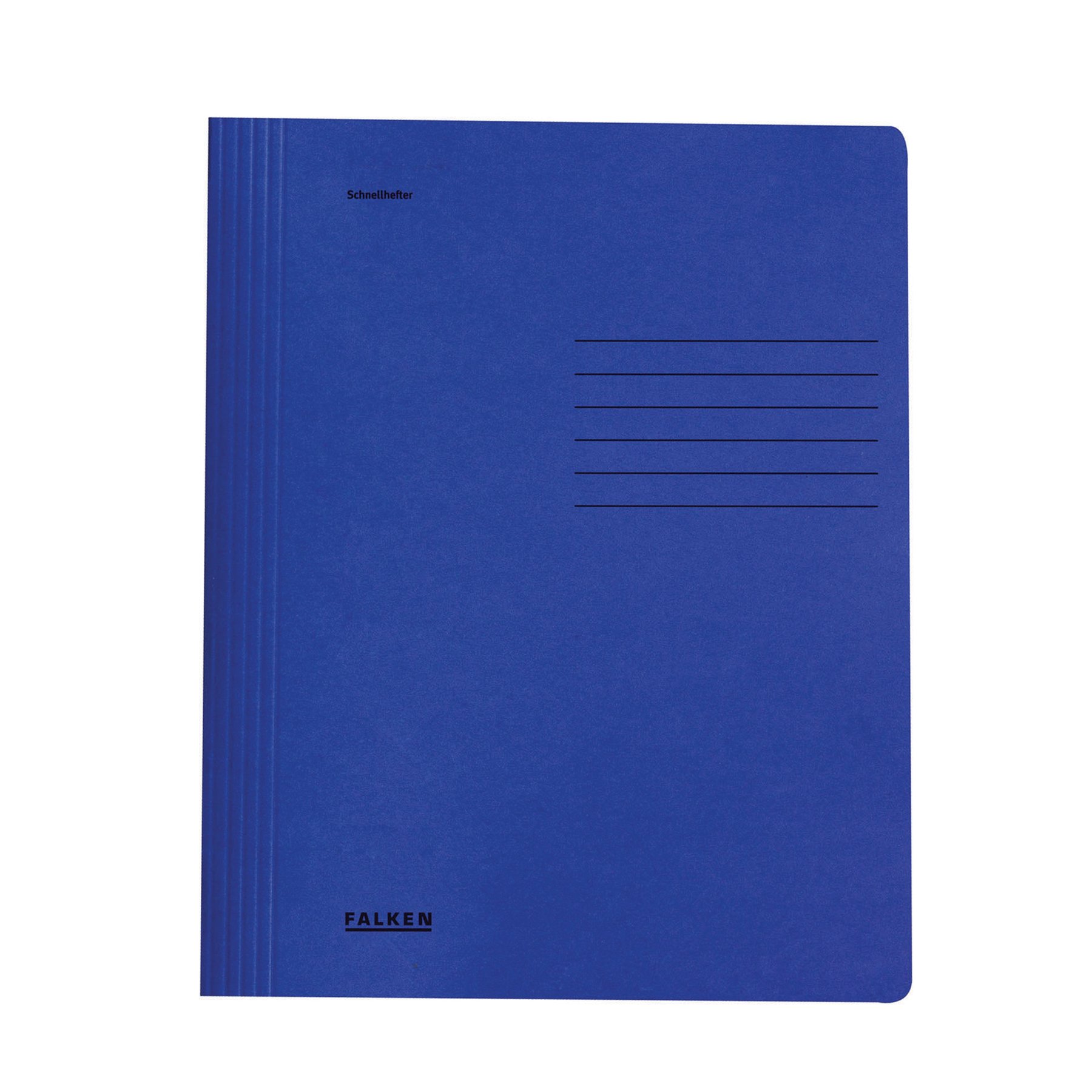 Falken Folder, cardboard, with fastener, dark blue