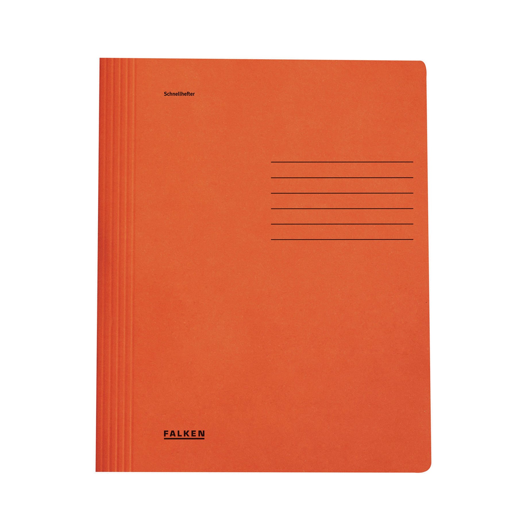 Falken Folder, cardboard, with fastener, orange