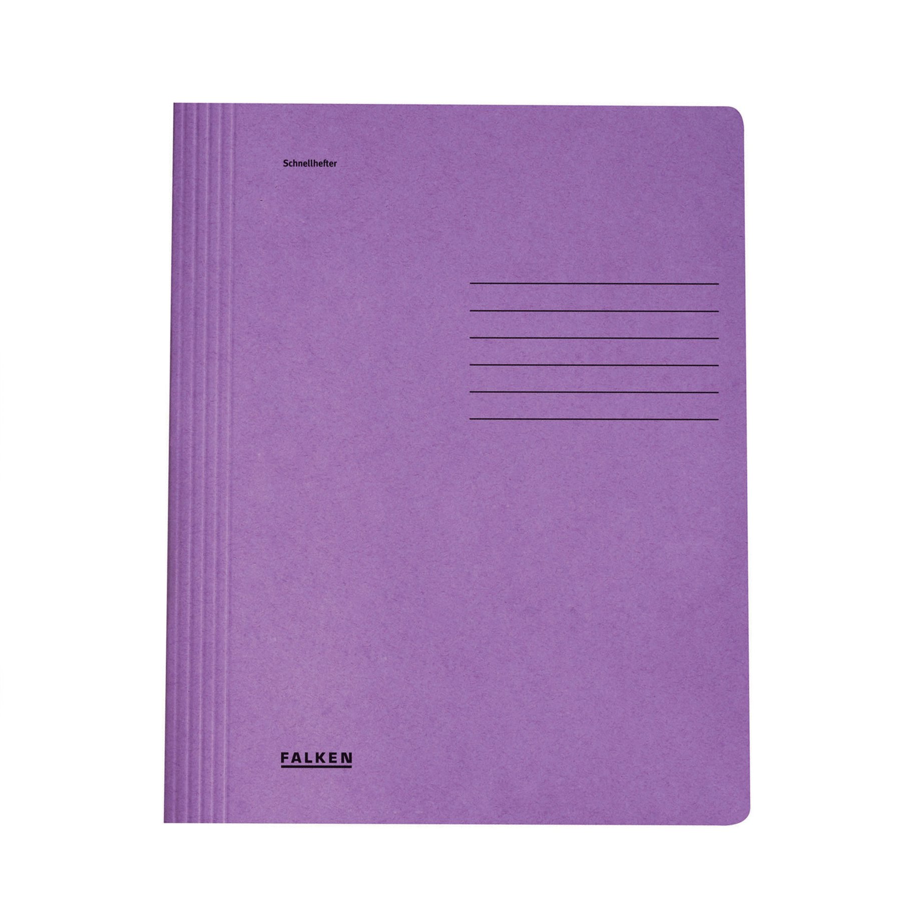 Falken Folder, cardboard, with fastener, violet