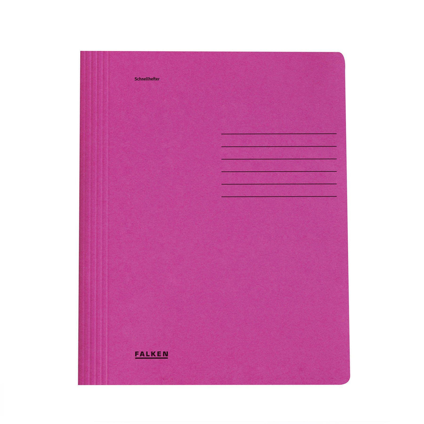 Falken Folder, cardboard, with fastener, pink