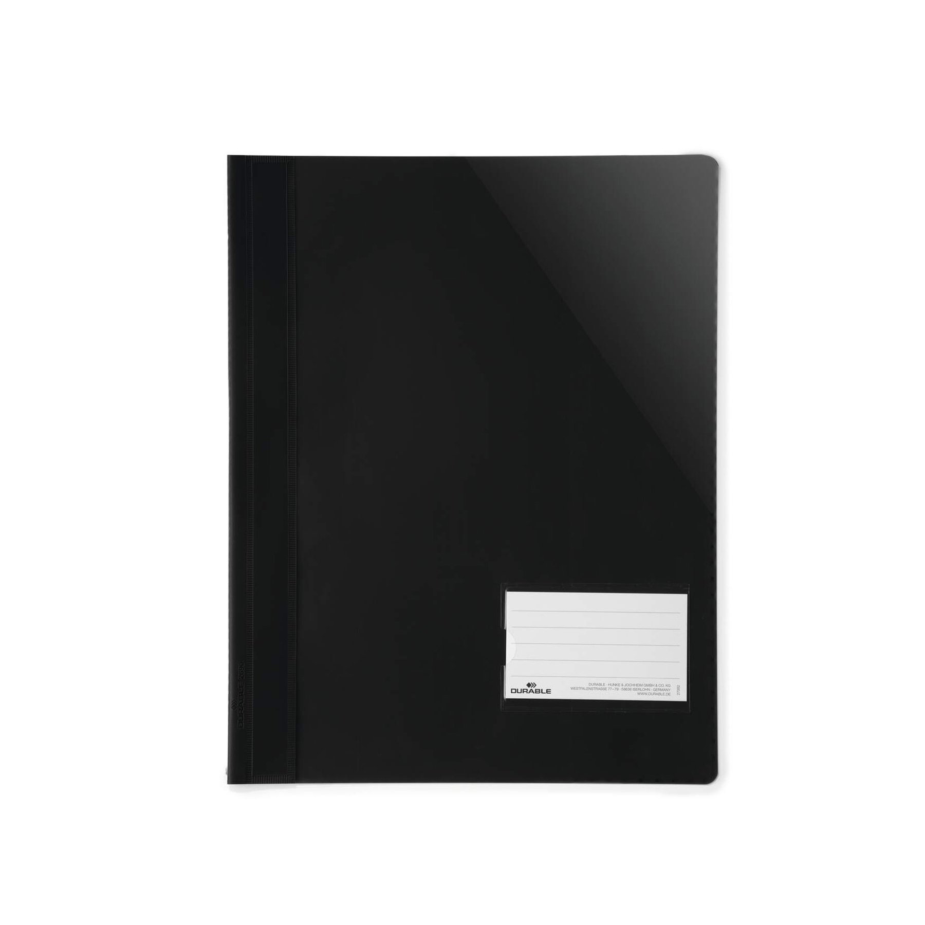 Durable Folder, A4+, PP, with business card pocket, black