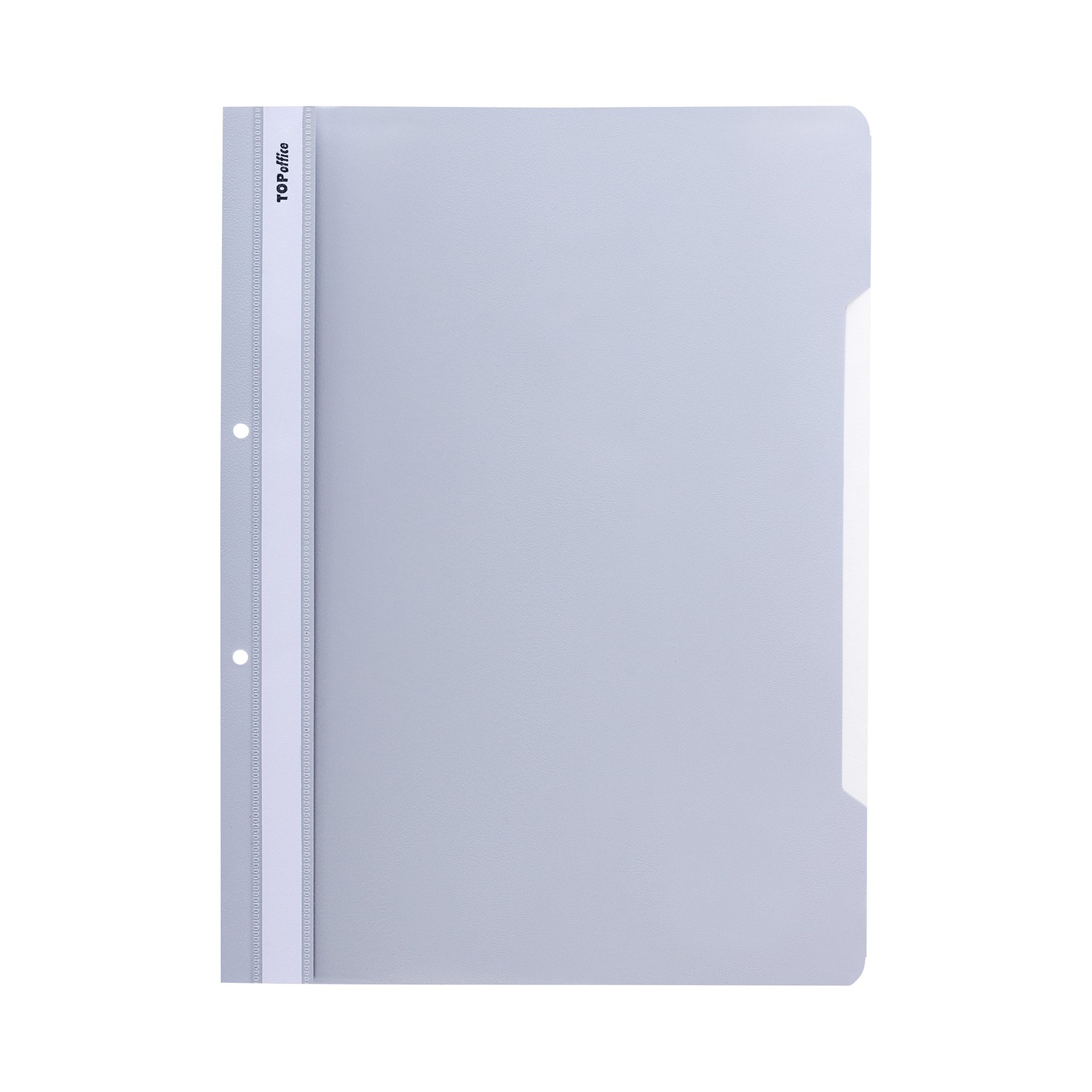 Top Office Folder, PP, with Perforation, Grey, 50 pcs