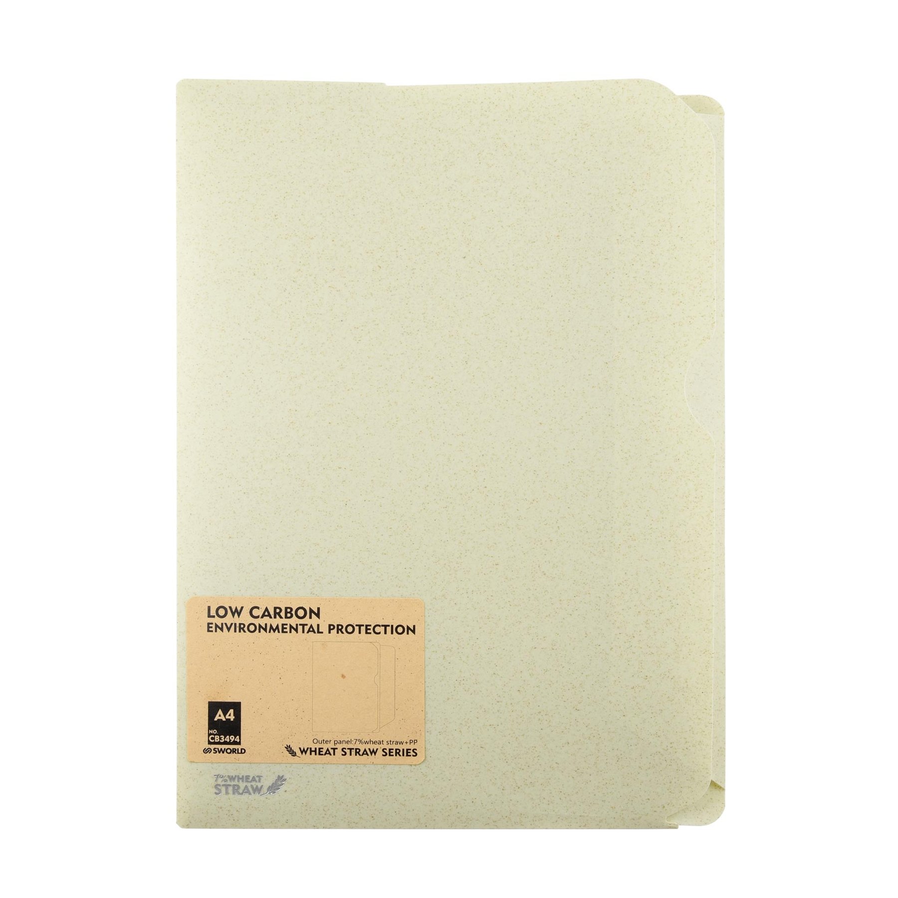 Sworld Folder Wheat Straw, A4, green