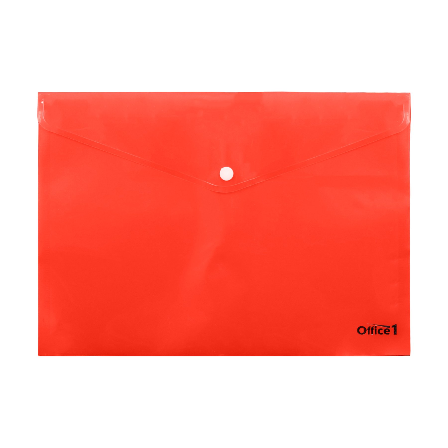 Office 1 Folder, A4, button, transparent, red