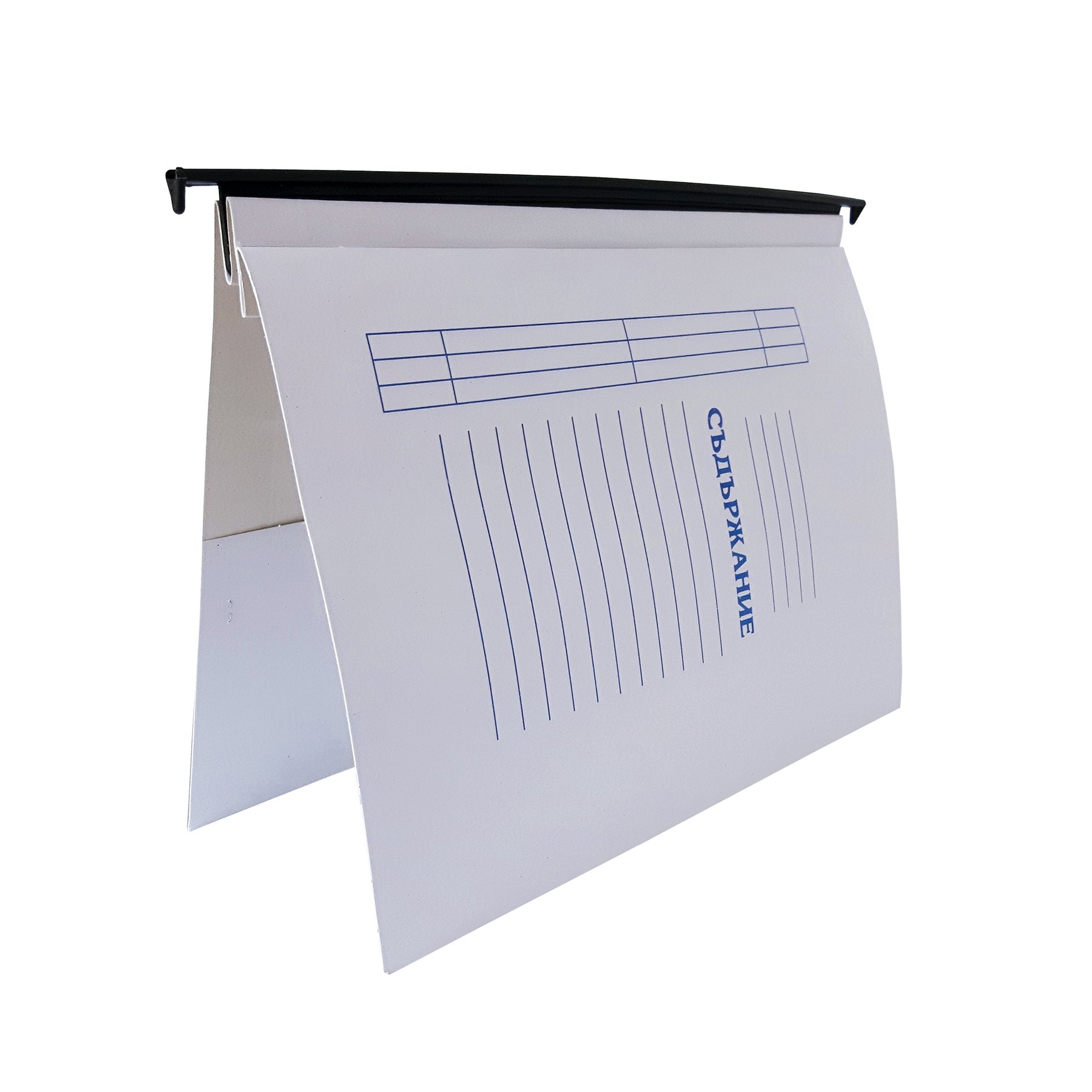 Filing folder, L-shaped, 10 pieces