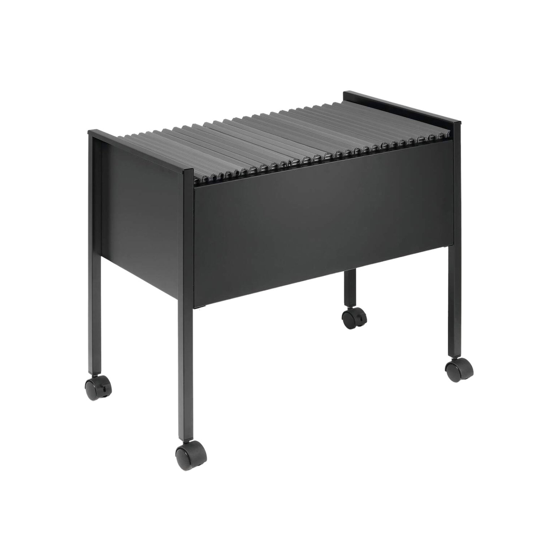 Durable Filing Trolley, black