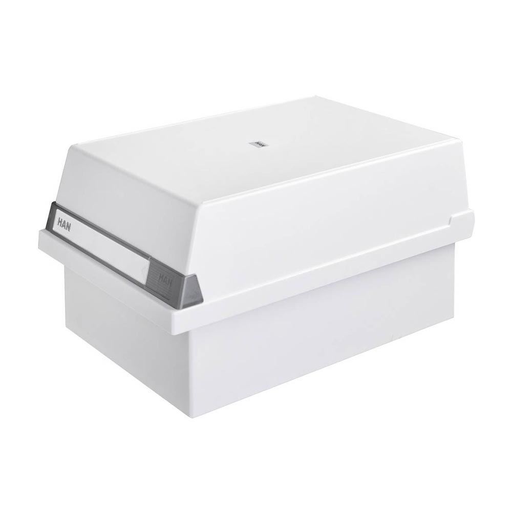 HAN File box for cards, light grey