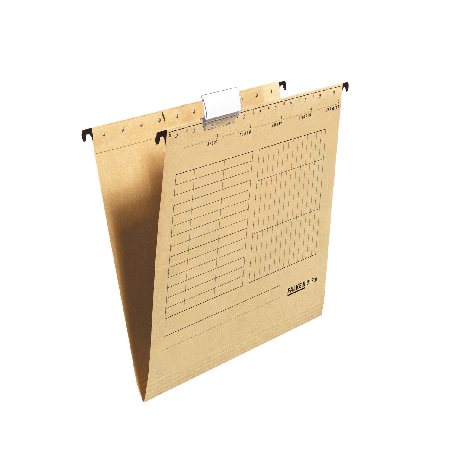 Falken File for card index, V-shaped, natron, 25 pieces
