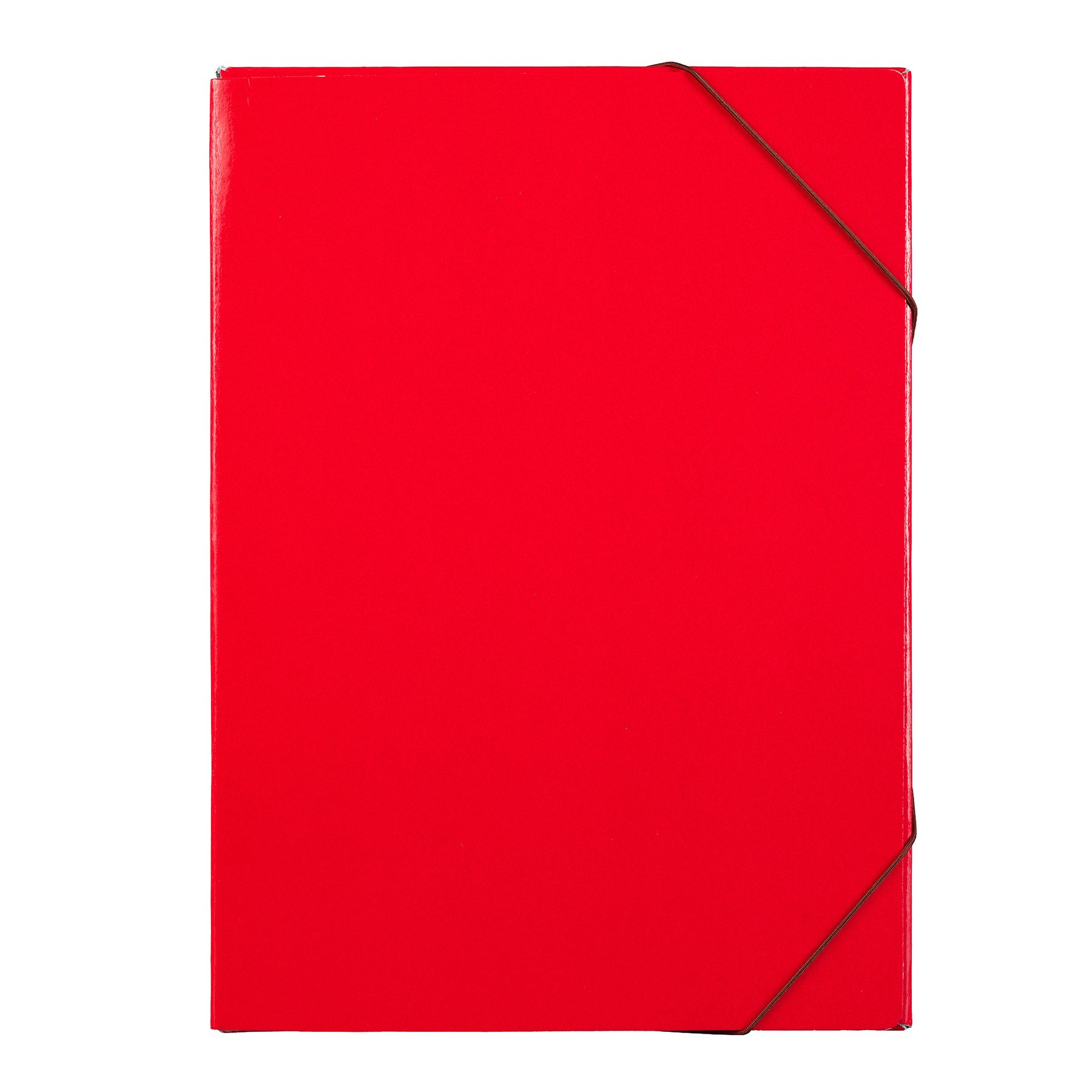 Box with Elastic Band, A4, 15 mm, UV varnish, red